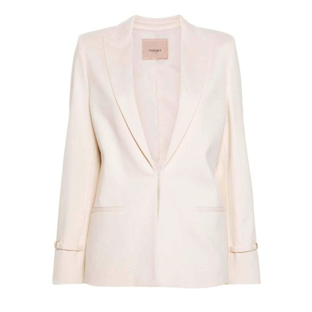 Twinset Γυναικείο Σακάκι Blazer With Oval T Straps 242TP2245