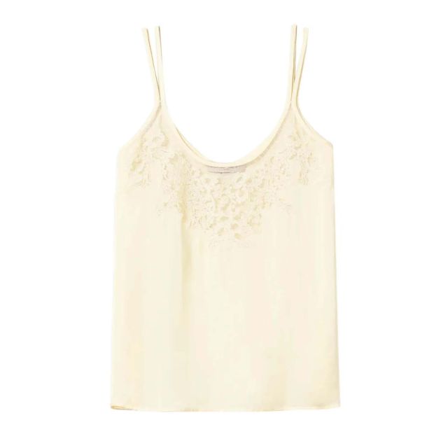Twinset Γυναικεία Μπλούζα Satin Top With Embroidery 251TP2371