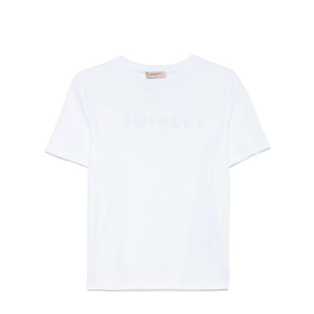 Twinset Γυναικεία Μπλούζα T-Shirt Logo-Embroidered  251TT2041