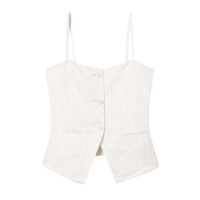 Twinset Γυναικεία Μπλούζα Fitted Jacquard Satin Top 251TT2174