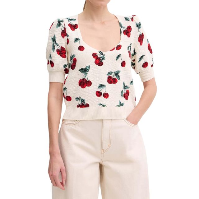 Twinset Γυναικεία Μπλούζα Jumper With Cherry Print 261TT3243