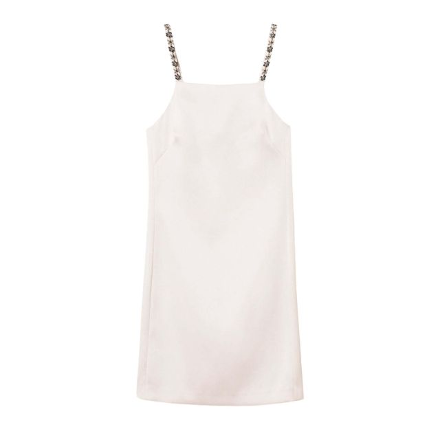 Twinset Γυναικείο Φόρεμα Short Duchesse Dress With Embroidery 261TP2411