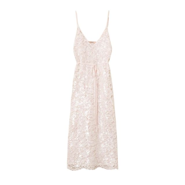 Twinset Γυναικείο Φόρεμα Midi Lace Dress With Sequins 261TP2630