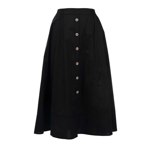 Twinset Γυναικεία Φούστα Long Poplin Skirt With Buttons 261TT2235
