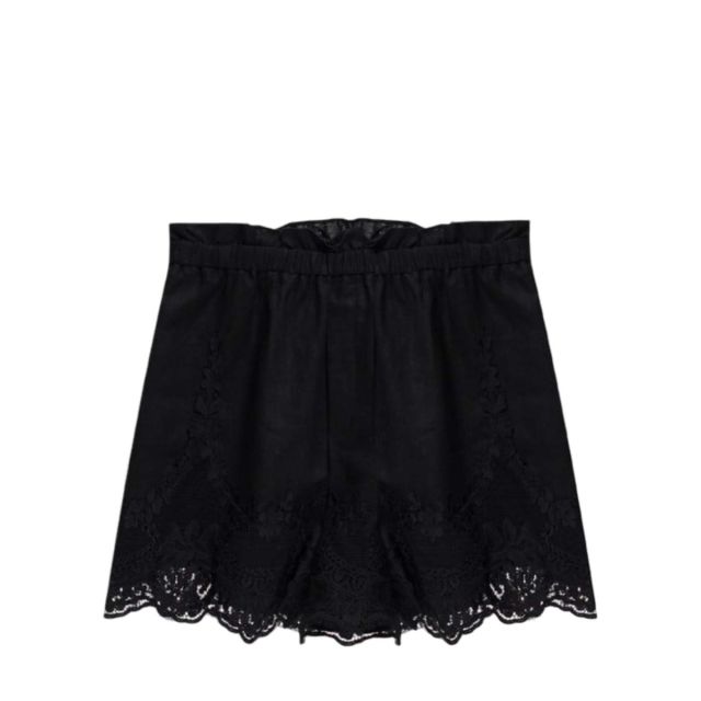 Twinset Γυναικείο Σορτς Linen Shorts With Lace 261TT2183 - 756773