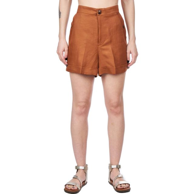 Twinset Linen Blend Shorts 231TT2774