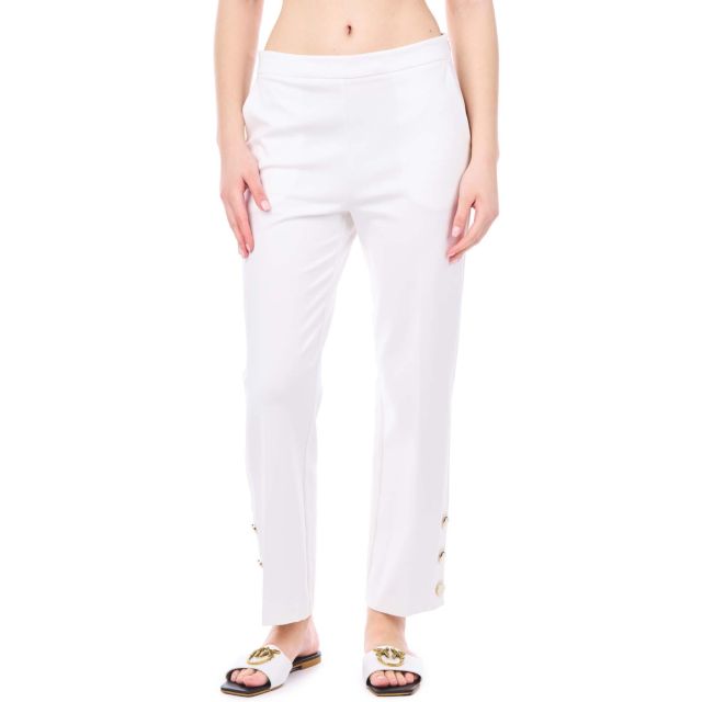 Twinset Γυναικείο Παντελόνι Cropped Trousers With Oval T Buttons 241TP2273