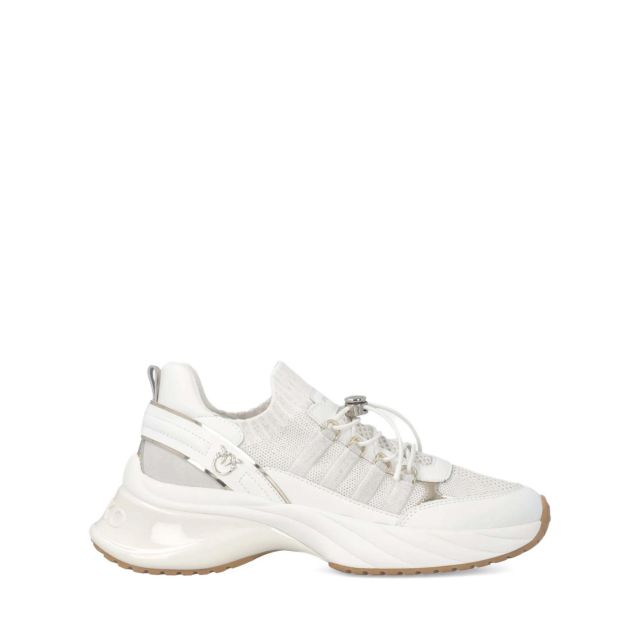 Pinko Γυναικεία Παπούτσια Ariel 34 Sneaker Calf Leather/Knit White SS0141P128