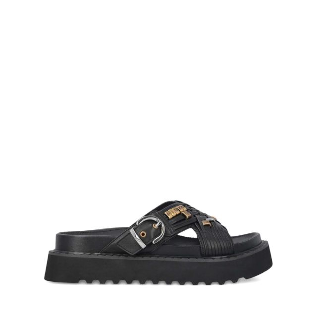 Pinko Γυναικεία Παπούτσια Kate 09 Sandal Nappa Black SD0537P003