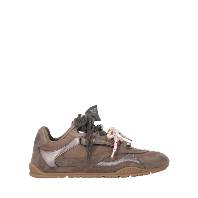 Pinko Γυναικεία Παπούτσια Yulia 01 Sneaker Cow Suede/Nylon Moro SS0185P076