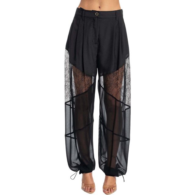 Pinko Nacy Pantalone Crepe De Chine 106275A336 - 743170