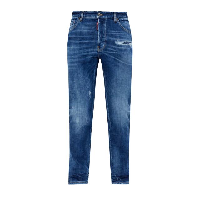 Dsquared2 Ανδρικό Τζιν Παντελόνι Distressed Straight Leg Jeans S74LB1924S30872