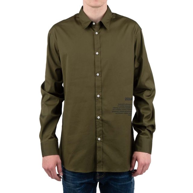 Dsquared2 Ανδρικό Πουκάμισο D2 Philosophy Printed Shirt S74DM0914S44131