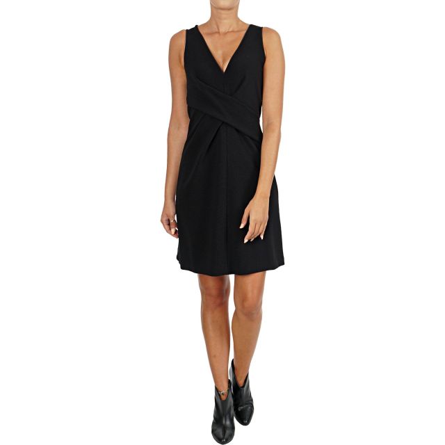 EMPORIO ARMANI Ottoman-effect jersey wrap dress 6G2A8J2JCFZ