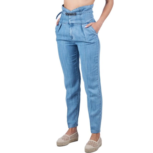Pinko Γυναικείο Παντελόνι Τζιν Ariel 27 Bustier Pj731  1J10WVY64V