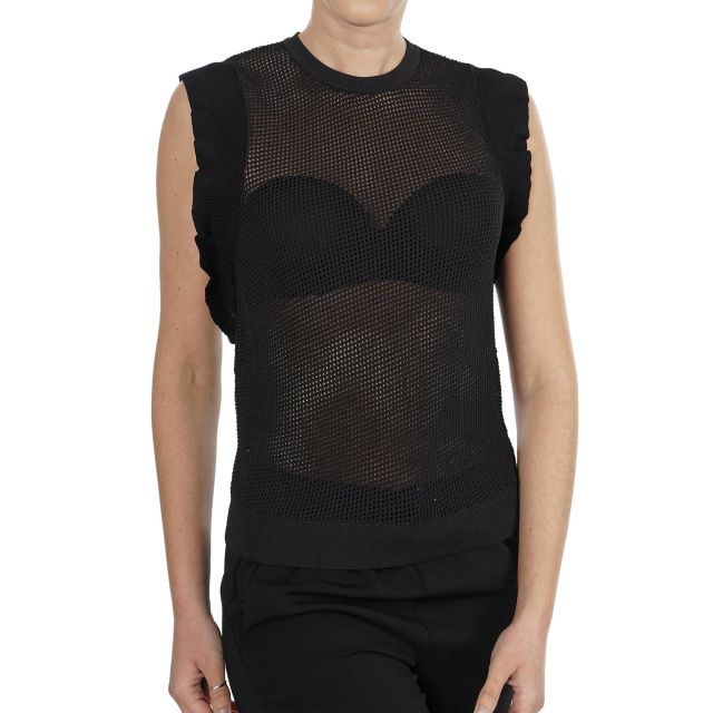 EMPORIO ARMANI  MESH KNIT TOP 3G2KY42MSVZ
