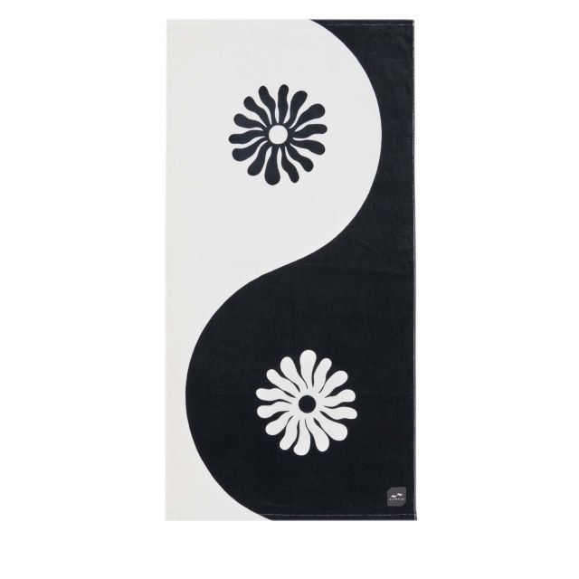 Slowtide Πετσέτα Θαλάσσης 76,2 cm x 152,4 cm Botancical Balance - Black Towel STRP010