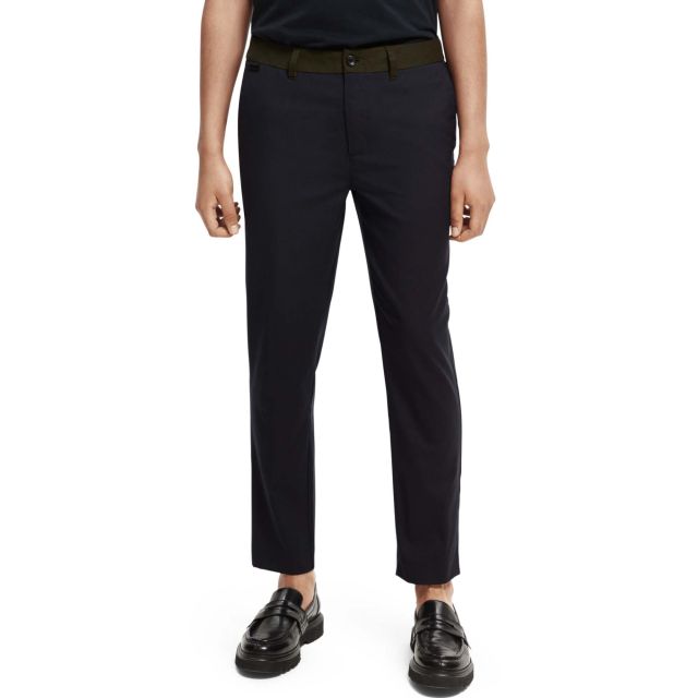 Scotch & Soda Ανδρικό Παντελόνι Blake - Regular Slim-Fit Cool-Wool Blend Pleated Chino 168483