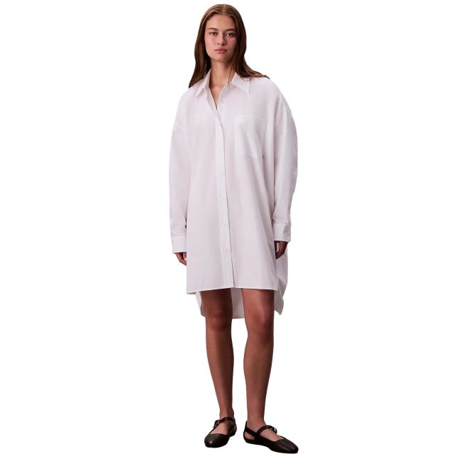 Calvin Klein Γυναικείο Φόρεμα Cotton Oversized Mini Shirtdress LV047C022G - 731607