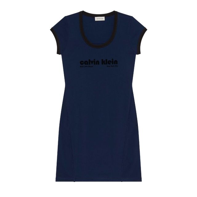 Calvin Klein Γυναικείο Φόρεμα Ss Pm C Grphc Scp Nk LV047C259G