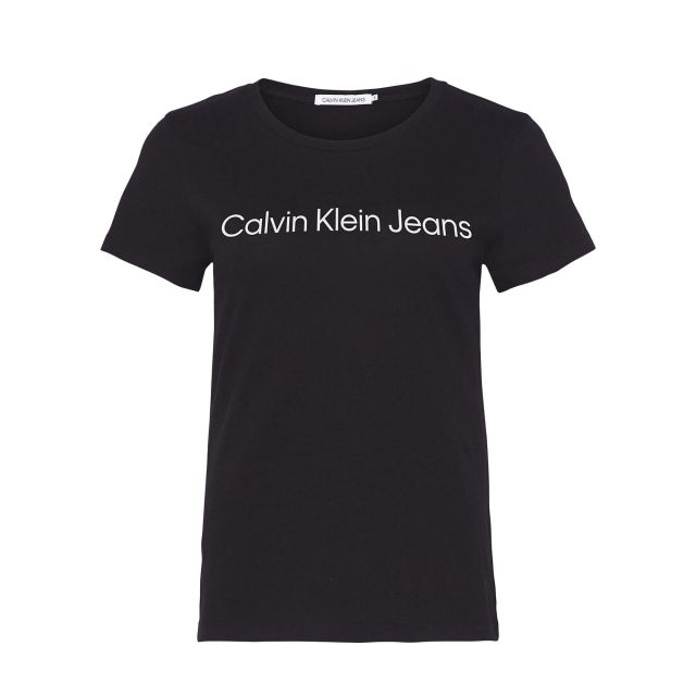 Calvin Klein Γυναικεία Μπλούζα Core Instit Logo Slim Fit Tee J20J220253