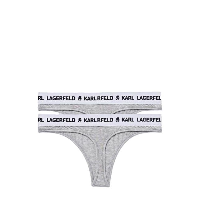 Karl Lagerfeld Γυναικεία Εσώρουχα Logo Thong Set (Pack Of 2) 211W2126