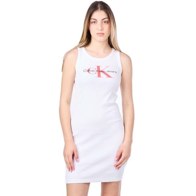 Calvin Klein Γυναικείο Φόρεμα Archival Monologo Rib Tank Dre J20J223069