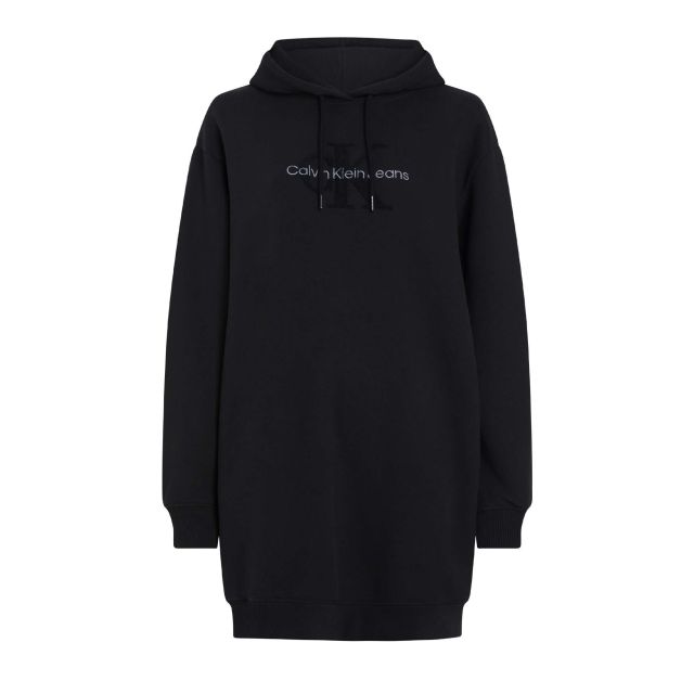 Calvin Klein Γυναικείο Φόρεμα Chenille Monologo Hoodie Dress J20J224685