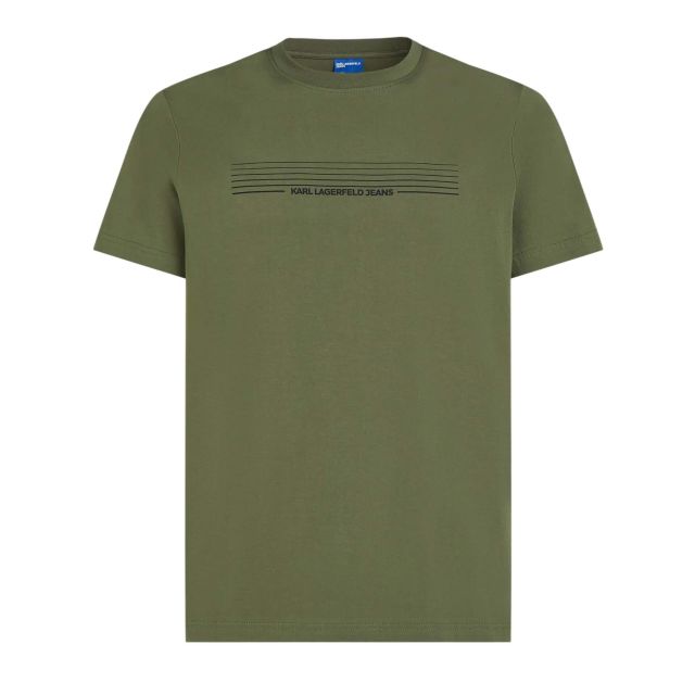Karl Lagerfeld Jeans Ανδρική Μπλούζα Slim Stripes Logo Tee B3M17001