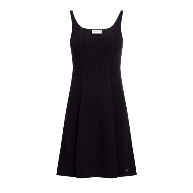 Calvin Klein Γυναικείο Φόρεμα Woven Label Sweater Dress J20J225269