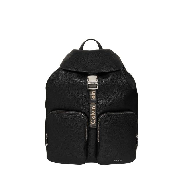 Calvin Klein Σακίδιο Πλάτης Webbing Strap Flap Backpack LV04F3645G