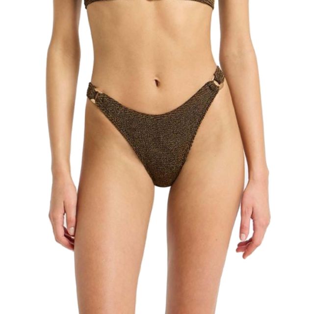 Bond-Eye Μαγιό Κάτω Μέρος Ring Scene Brief Cocoa Lurex BOUND415W
