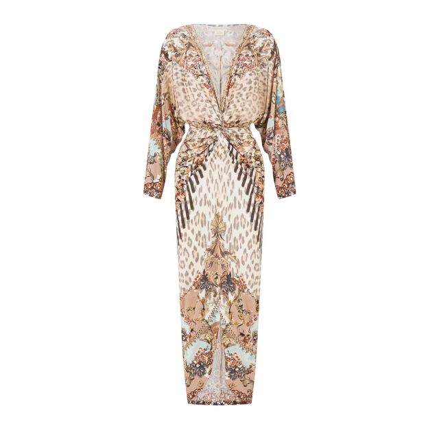 Camilla Γυναικείο Φόρεμα Long Split Front Twist Dress-Aranjuez Animalia 00040249