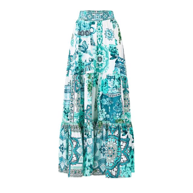 Camilla Γυναικεία Φούστα High Waisted Tiered Skirt-Balearic Bebe 00040754