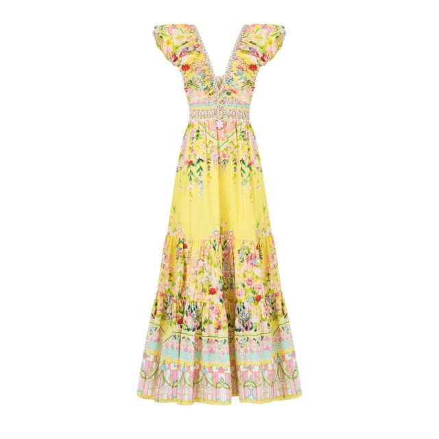 Camilla Γυναικείο Φόρεμα Tiered Dress With Neck Frill-Lady Limonada 00040481