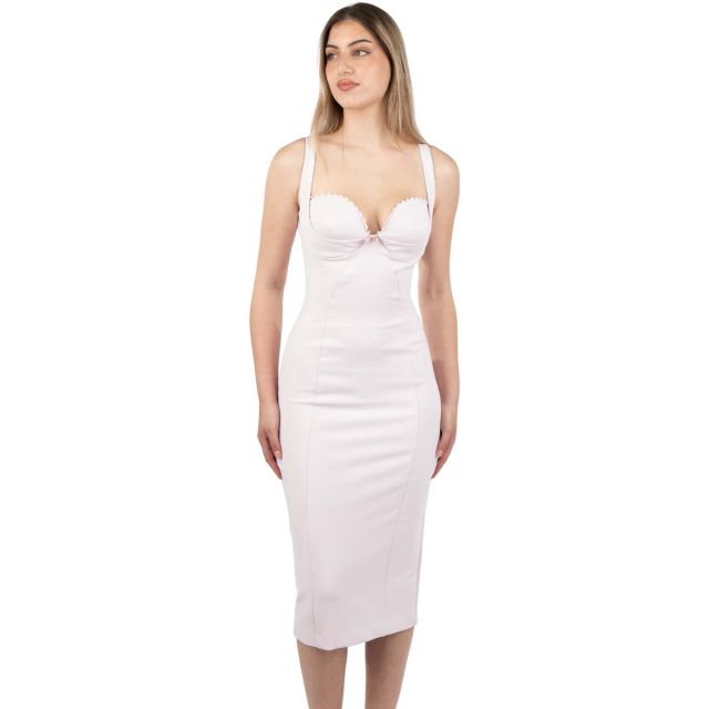 Elisabetta Franchi Γυναικείο Φόρεμα Dress With Embroidered Scallop AB85052E2
