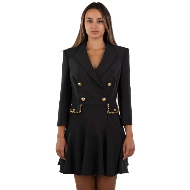 Elisabetta Franchi Γυναικείο Φόρεμα Crepe Coat Dress ABT1846E2