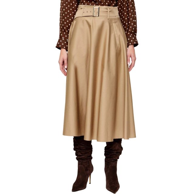 Marella Γυναικεία Φούστα Water-repellent stretch cotton satin skirt Mlltappeto 26131011012