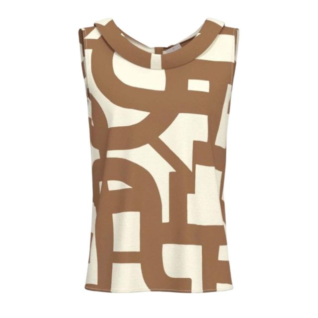 Emme Marella Sleeveless Twill Top Emmgommoso 2615161142 - 757742