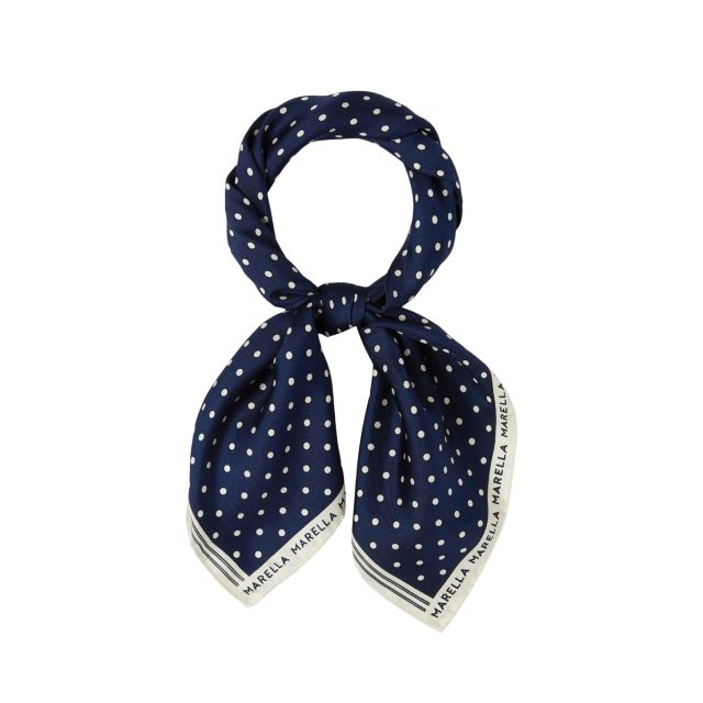 Marella Γυναικείο Φουλάρι Polka dot silk scarf Mlaattinia 26135410262