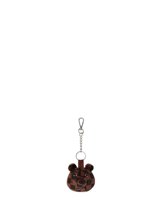 Sprayground Μπρελόκ Brown Checker Bear Head Keychain Z714