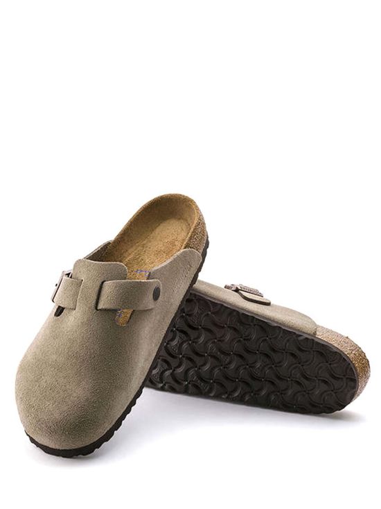 Birkenstock Γυναικεία Πέδιλα Boston Sfb Vl Taupe Narrow 0560773
