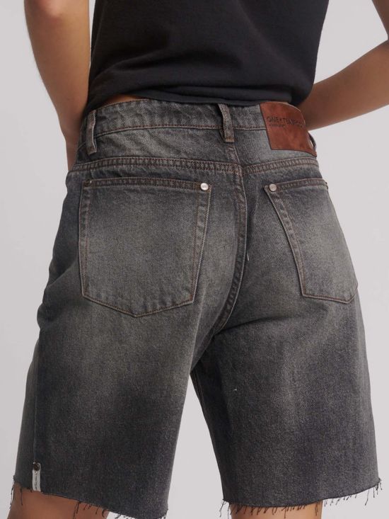 One Teaspoon Γυναικείο Σορτς Jacksons Mid Waist Wide Leg Denim Shorts 26872