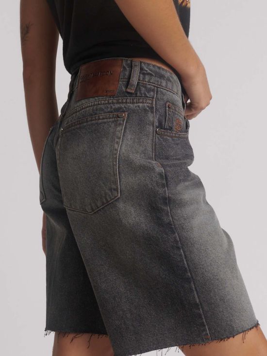 One Teaspoon Γυναικείο Σορτς Jacksons Mid Waist Wide Leg Denim Shorts 26872