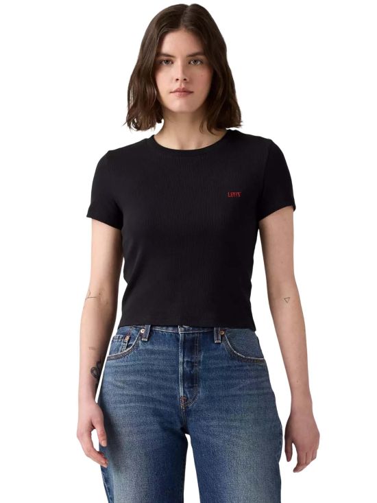 Levi's Γυναικεία Μπλούζα Essential Sporty Tee Emb Blacks 004Q5-0001 - 743299