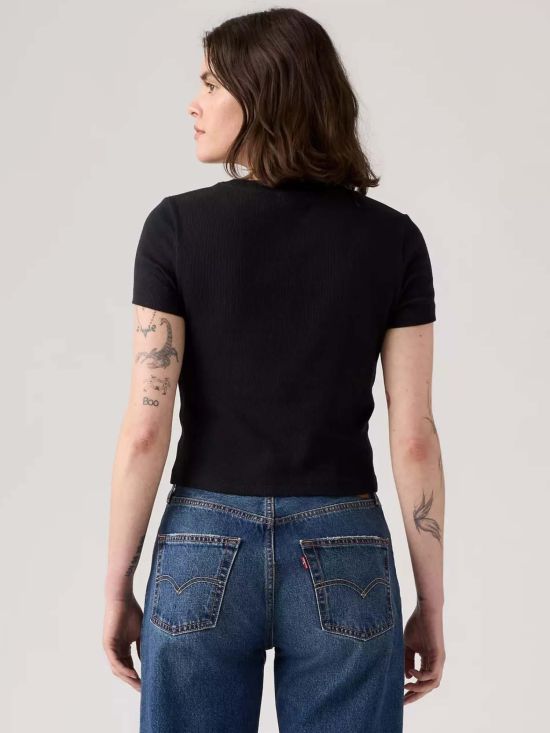 Levi's Γυναικεία Μπλούζα Essential Sporty Tee Emb Blacks 004Q5-0001 - 743299