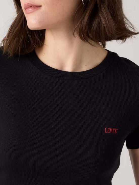 Levi's Γυναικεία Μπλούζα Essential Sporty Tee Emb Blacks 004Q5-0001 - 743299