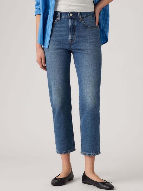 Levi's Γυναικείο Τζιν Παντελόνι 501® Crop Med Indigo - Worn In 36200