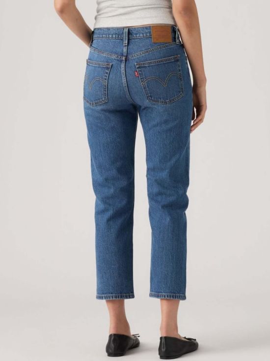 Levi's Γυναικείο Τζιν Παντελόνι 501® Crop Med Indigo - Worn In 36200