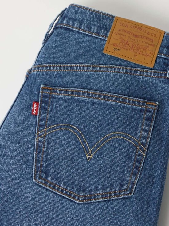 Levi's Γυναικείο Τζιν Παντελόνι 501® Crop Med Indigo - Worn In 36200